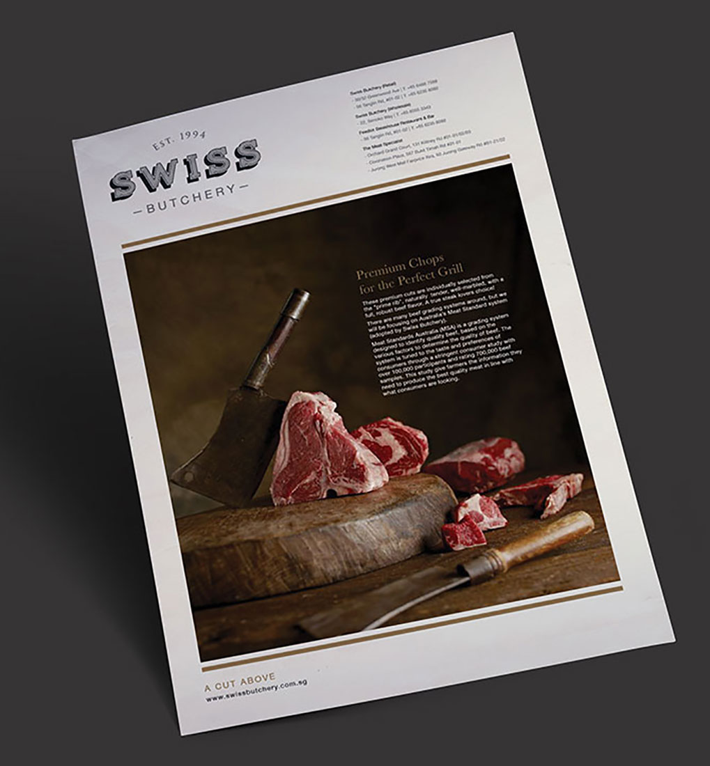 Swiss Butchery Branding - Singapore