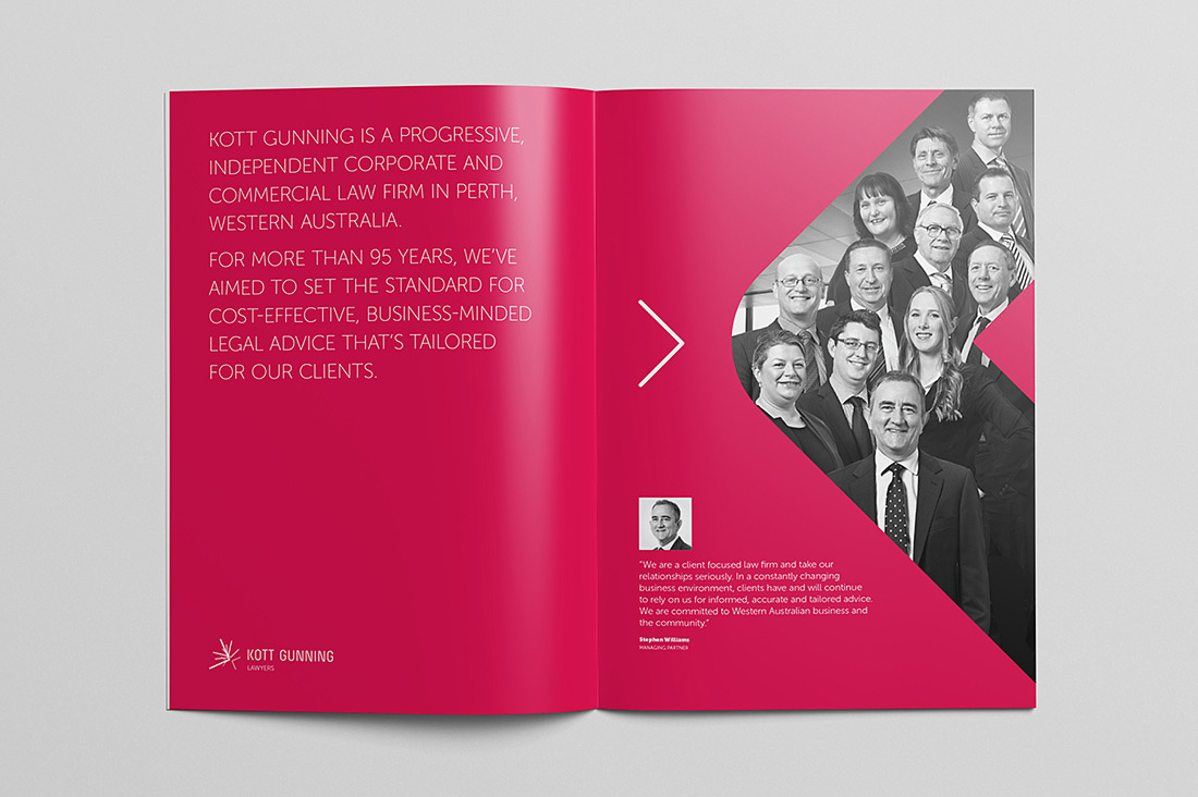 DIA Kott Gunning Rebrand Corporate Law Firm Perth Branding Agency
